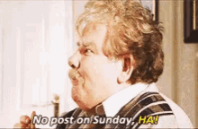 No Post On Sunday Vernon Dursley GIF - No Post On Sunday Vernon Dursley Sundays GIFs