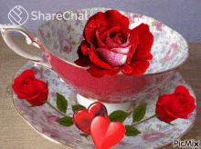 Hearts Roses GIF - Hearts Roses Flowers GIFs
