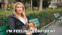 Im Feeling Confident Chelsey And Gryffin GIF - Im Feeling Confident Chelsey And Gryffin The Pack GIFs