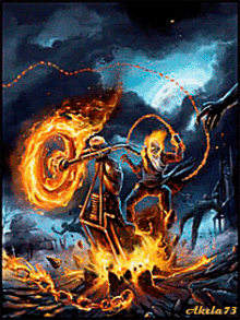 Ghost Rider Fire GIF
