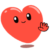 Heart Love Sticker - Heart Love Hi Stickers