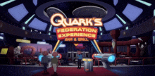 Quark'S Federation Experience Bar & Grill Star Trek Lower Decks GIF - Quark'S Federation Experience Bar & Grill Star Trek Lower Decks Going To The Bar GIFs