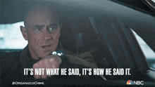 Its Not What He Said Its How He Said It Elliot Stabler GIF - Its Not What He Said Its How He Said It Elliot Stabler Christopher Meloni GIFs
