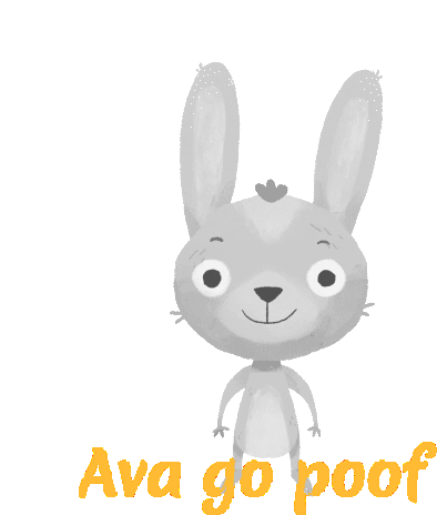 Ava Bunny Sticker - Ava Bunny Poof Stickers