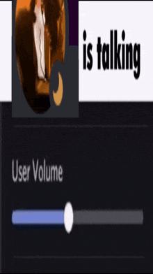 a picture of a person 's profile with the words " is talking " above it