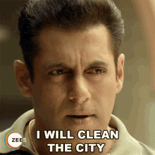 I Will Clean The City Salman Khan GIF - I Will Clean The City Salman Khan Radhe GIFs