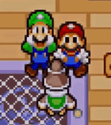 Mario And Luigi Mario Luigi GIF - Mario And Luigi Mario Luigi Gba Scream GIFs