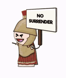 No Surrender Over Simplified GIF