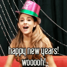 Ariana GIF - Holidays Happyholidays Newyears GIFs