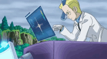 colress pokemon evil scientist pushing buttons