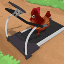 Chicken Treadmill GIF