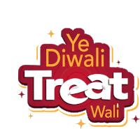 Diwali Treat Yo Self Sticker - Diwali Treat Yo Self Mithai Stickers