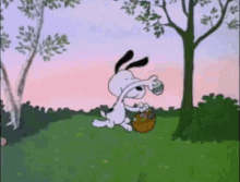 easter happy easter snoopy eggs throwing eggs