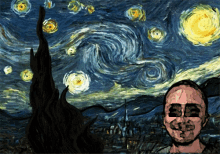 Painting Parody GIF - Painting Parody Starry Sky GIFs