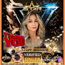 a star maker poster with a woman in a hood