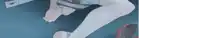 a close up of a person 's legs and feet with a pair of shoes .