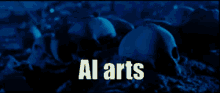 a picture of a robot with the words " al arts " on the bottom