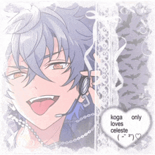 koga only loves celeste is written in a heart