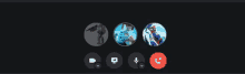 a screenshot of a video call with a few icons