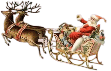 Boldog Karácsonyt Santa Sticker - Boldog Karácsonyt Santa Sleigh Stickers