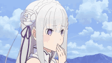 Rezero Emilia GIF - Rezero Emilia Worried GIFs