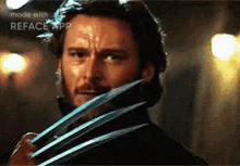 Miles Reface Wolverine GIF - Miles Reface Wolverine Middle Finger GIFs