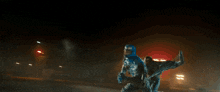 a basketball hoop is being thrown in the air by a monster