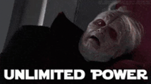 Emperor Palpatine realizes the true path to Unlimited Power goes thru the command line.