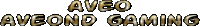 a logo for aveo aveond gaming is shown on a white background
