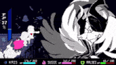 a screenshot of a video game shows kris and susie