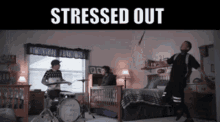 Stressed Out Twenty One Pilots GIF - Stressed Out Twenty One Pilots Wake Up GIFs
