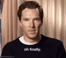 Benedict Cumberbatch Finally GIF - Benedict Cumberbatch Finally GIFs