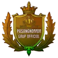 the logo for pasangnomor grup official has a crown on top of it
