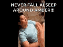 Slap Miko Never Fall Asleep Around Amber GIF - Slap Miko Never Fall Asleep Around Amber GIFs