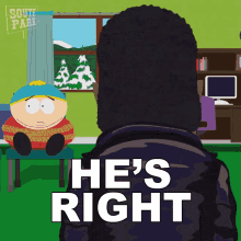 hes right kanye west south park s13e5 fish sticks youre right