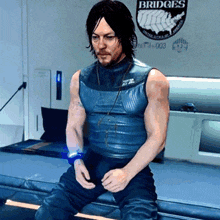 Death Stranding Sitting Up GIF - Death Stranding Sitting Up Close Up GIFs