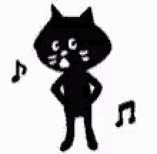 Cat Black Cat GIF - Cat Black Cat Dancing GIFs