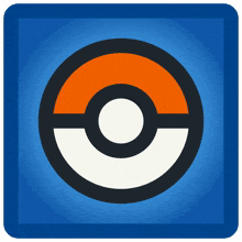 a pink circle with an orange and white circle in the center