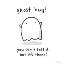Ghost Hug Invisible GIF