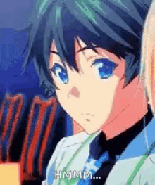 haruhiko sad thinking anime serious