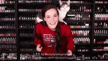 Limited Edition Happy Holodays Sweaters Thumbs Up GIF - Limited Edition Happy Holodays Sweaters Thumbs Up Back Ride GIFs