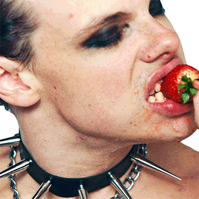 Eating A Strawberry Dominic Richard Harrison Sticker - Eating A Strawberry Dominic Richard Harrison Yungblud Stickers