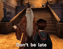 Dumbledore Dont Be Late GIF