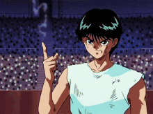 Yusuke Blow Finger GIF - Yusuke Blow Finger Anime GIFs
