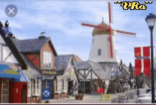 Fantastical Village Windmill GIF - Fantastical Village Windmill Cottage GIFs