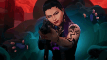 Grabbed By Someone Reyna GIF - Grabbed By Someone Reyna Neon GIFs