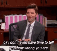 Parks And Rec Wrong GIF - Parks And Rec Wrong Time To Tell GIFs