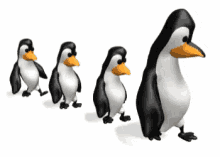 Penguin Waddle GIF - Penguin Waddle Line Walking GIFs