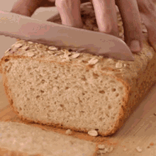 oat bread bread cutting bread bread slice food