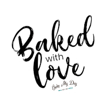 Bake My Day Baked With Love Sticker